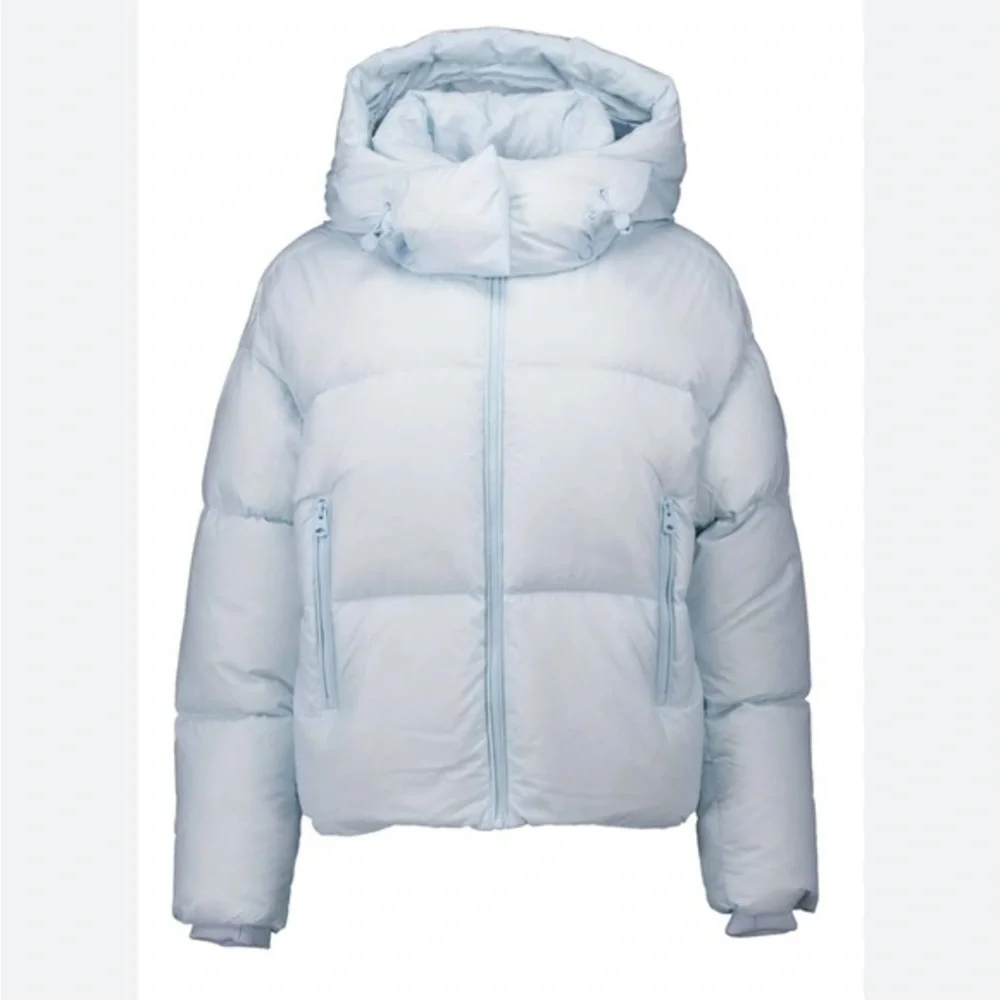 New Mackage Tessy Puffer Jacket Down Fill Light Blue Sz Medium